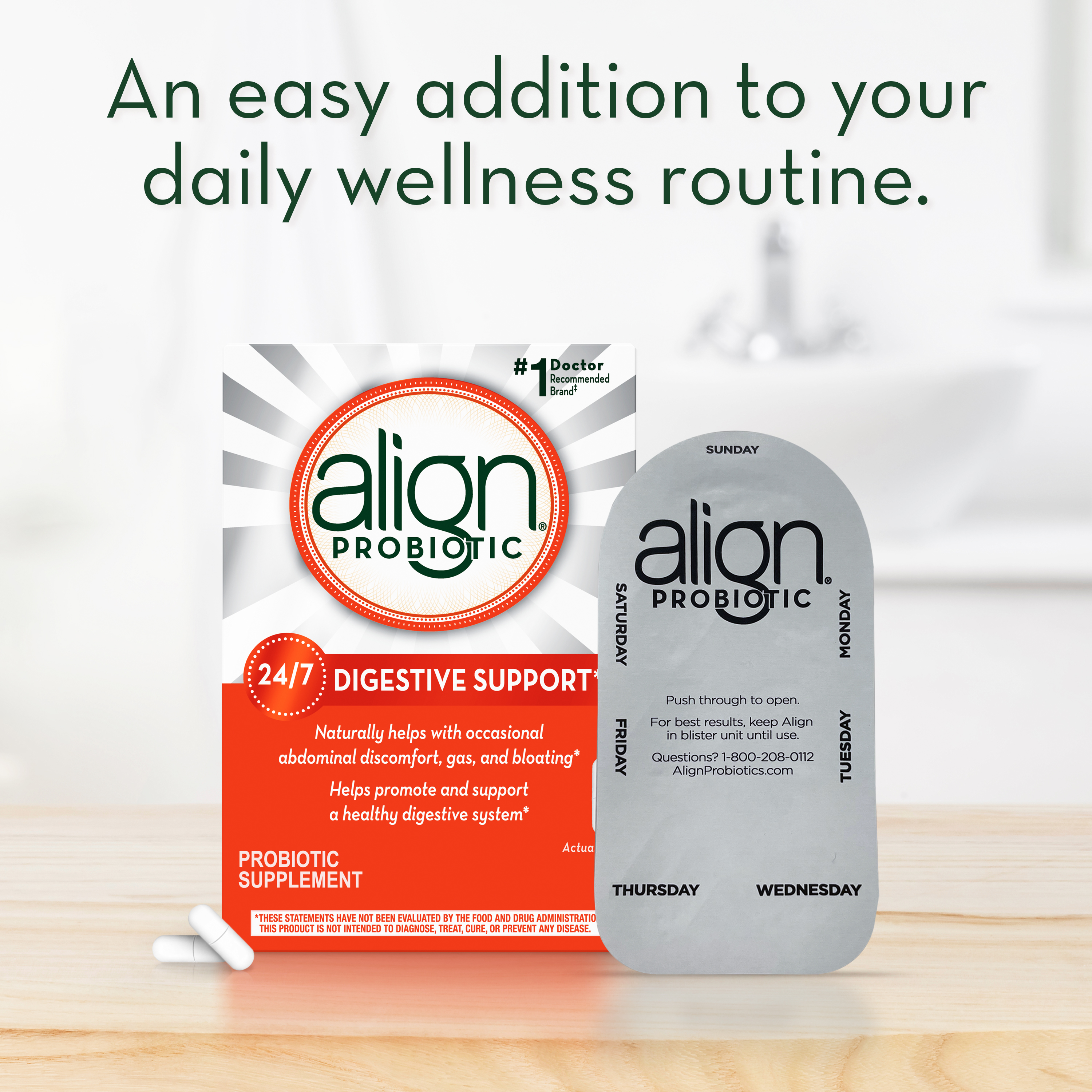 Align Probiotic Capsules, Men and Women's Daily Probiotic Supplement for Digestive Health, 28 Ct - image 4 of 11