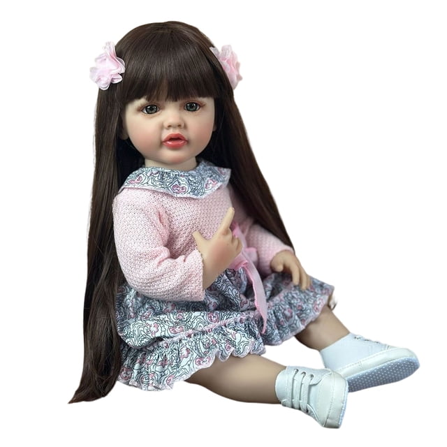 Muñecas de bebé realistas de 55 cm, muñecas recién nacidas de piel 3D, cuerpo suave para niños para colección