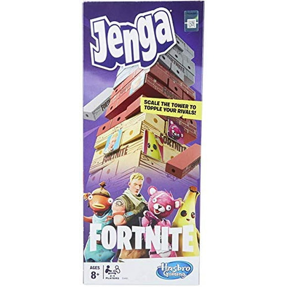 Jenga: Fortnite Edition Game, Wooden Block Stacking Tower Game for Fortnite Fans, Ages 8 & Up