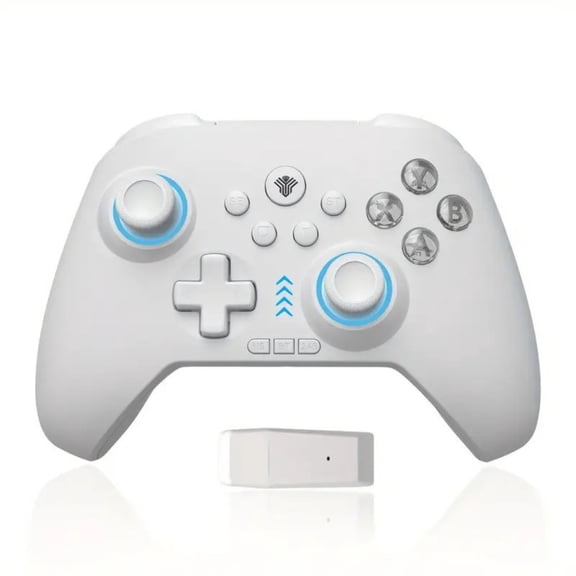 (Open Box) Dawn Breaks Wireless Controller for Nintendo Switch, PC, Mobile Gaming - RGB - White