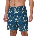 thumbnail image 2 of Uemuo Various Lights Pattern Mens Swim Trunks Quick Dry Board Shorts with Mesh Lining, Stretch Beach Shorts Quick Dry No-Chafing Board Shorts-XX-Large, 2 of 9