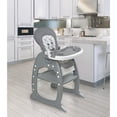 thumbnail image 3 of Badger Basket Envee II Baby High Chair with Playtable Conversion - Gray/Chevron, 3 of 10