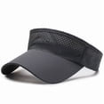 thumbnail image 2 of Sun Visor Hat for Men Women Summer Mesh Breathable Uv Protection Beach Hats Golf Caps, 2 of 3