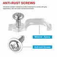 thumbnail image 6 of Dreamhall 50Pcs Mounting Brackets Fixing Clips for 10mm Wide Waterproof 5050 LED Strip Light, 50Pcs Screws Included White, 6 of 10