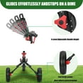 thumbnail image 3 of XDriveMax Golf Push Cart 3-Wheel Folding Pull Carts Lightweight with Cup Holders, scorecard Holders, and Storage, Perfect for Golf Clubs and Bags, Red, 3 of 6