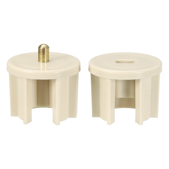 Uxcell 1Set Replacement Shade Parts Clutch Plug, 1.5 Inch Roller Blind Repair Kit Universal Blind Replacement Parts, Beige, 38mm Clutch Plug