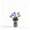 A-Purple, variant on Handmade Glass Artificial Flower Arrangement, Small Desktop Decorative Bouquet, Creative Home Office Ornament, Long-Lasting Beautiful Desk Gift