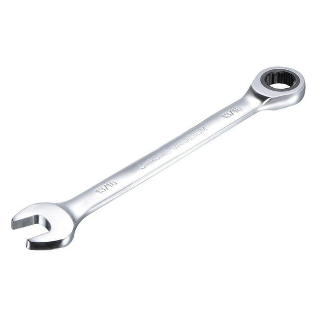 Unique Bargains 13/16" Ratcheting Combination Wrench SAE 72 Teeth 12 Point Ratchet Box Ended Spanner Tools, Cr-V