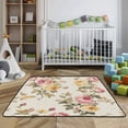 thumbnail image 3 of WOBOGO Vintage Shabby Chic Floral Pattern with Roses Baby Playmats Extra Large Waterproof Rollable Activity Pads for Toddlers 50×50inch, 3 of 7