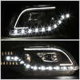thumbnail image 2 of DNA Motoring Halo Projector+DRL+LED Signal Headlight for B7 2005-2008 Audi S4/A4/Quattro, Black, 2 of 6