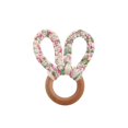 thumbnail image 4 of Juguete de madera para bebé, mordedor con forma de orejas de conejo, pulsera y sonajero con campana., 4 of 5
