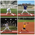 thumbnail image 4 of Professional 10x3 ft Softball Pitching Mat – Sturdy EVA Base – UV-Resistant, Anti-Fade Turf – Perfect for Indoor & Outdoor Training – Color: Red, 4 of 7