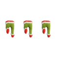thumbnail image 1 of Toystoory Lindo árbol de Navidad juguete dormitorio decoración manualidades hogar cumpleaños fiesta decorativa hecha a mano DIY colgante arte Pierna 3piezas Toystoory CBP181498, 1 of 6