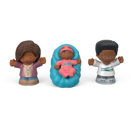 Black Long Hair Figurine - Little People Big Helpers Family Figurines - Black Hair
