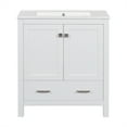 thumbnail image 4 of 30" Bathroom Vanity With Ceramic Sink, Modern Bathroom Vanities Cabinet With 1 Drawer, 2 Soft Closing Door,  Wood Frame, Painted Surface, 4 of 9