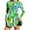 *5-Green, variant on VBVC Women's UPF 50 Long Sleeve Rash Guard , Zip Front One Piece Swimsuit and Short For Women , Ladies' Surfing Diving Bathing Suit with Built-In Bra Pads,Black,S-2XL