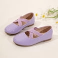 thumbnail image 2 of VUHXZWAF Girls Dress Shoes Toddler Flower Kids Ballet Flat Footwear School Wedding Party Shoes Size 11, 2 of 4