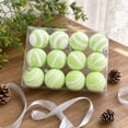 thumbnail image 6 of 12 Pack Flocked Christmas Ball Ornaments, Lightweight Quick Hanging Baubles, Multi Style Reusable Pendant for Hotel Mall Wedding Xmas Indoor Commercial Decoration, 6 of 9