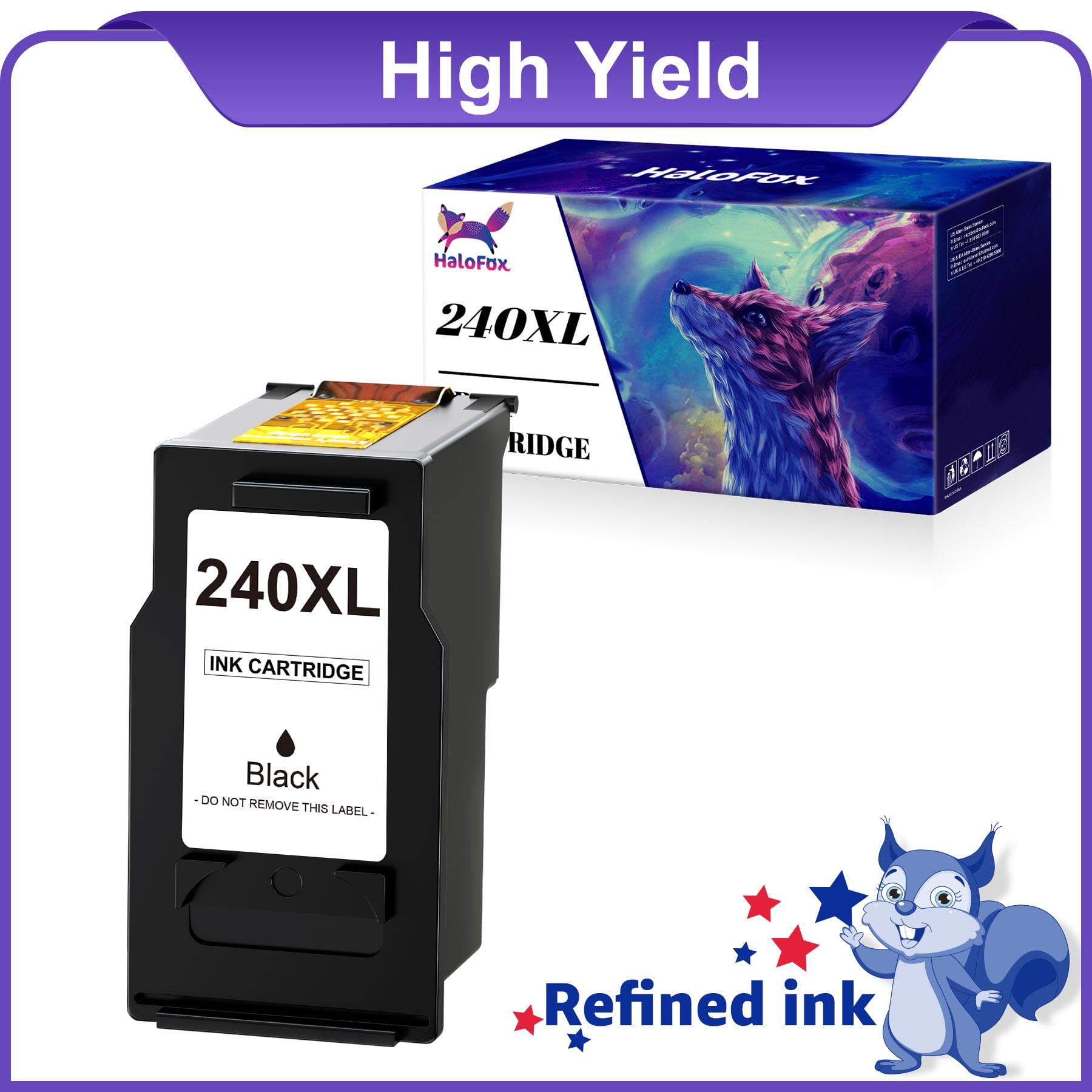 240XL Black Ink Cartridge Replacement for Canon Ink 240 for PIXMA