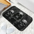 thumbnail image 6 of 1pc Three Skeletons Absorbent Non-Slip Bathroom Thickened Flannel Rug Decor,Soft,Quick Drying,Suitable For Indoor/outdoor Use,Bathrooms,Bedrooms,Kitchens,Terrace,Laundry Rooms,16"x24", 6 of 9