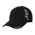 thumbnail image 2 of Adult Casual Solid Adjustable Iron Ring Baseball Caps Snapback Cap Baseball Cap Sun Hat for Women Men Teen Boys Girls, 2 of 8