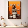 thumbnail image 2 of Briard Dog Bathroom Wall Decor, Funny Bathroom Wall Art Prints, Farmhouse Bathroom Canvas Wall Art, Bathroom Decorations, Kids Bathroom Pictures for Wall, 2 of 4