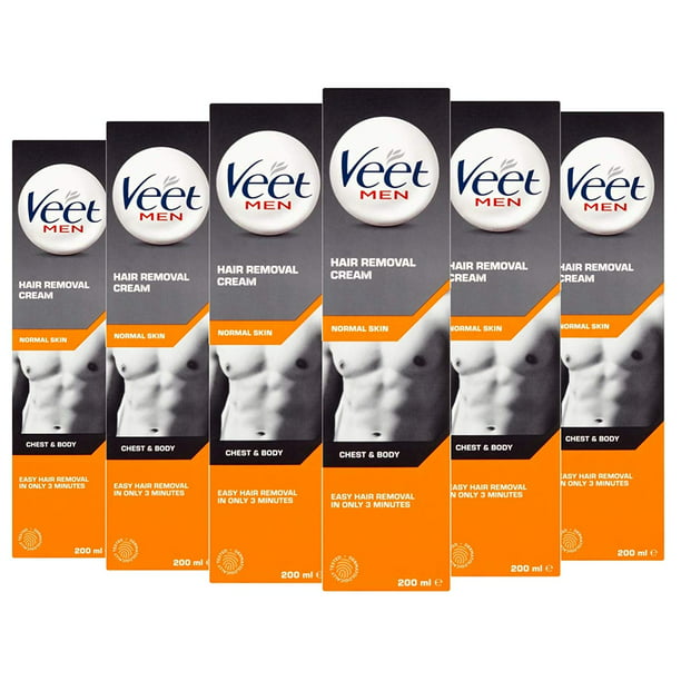 Veet for Men Hair Removal Gel Creme 200ml (Pack of 6 ...