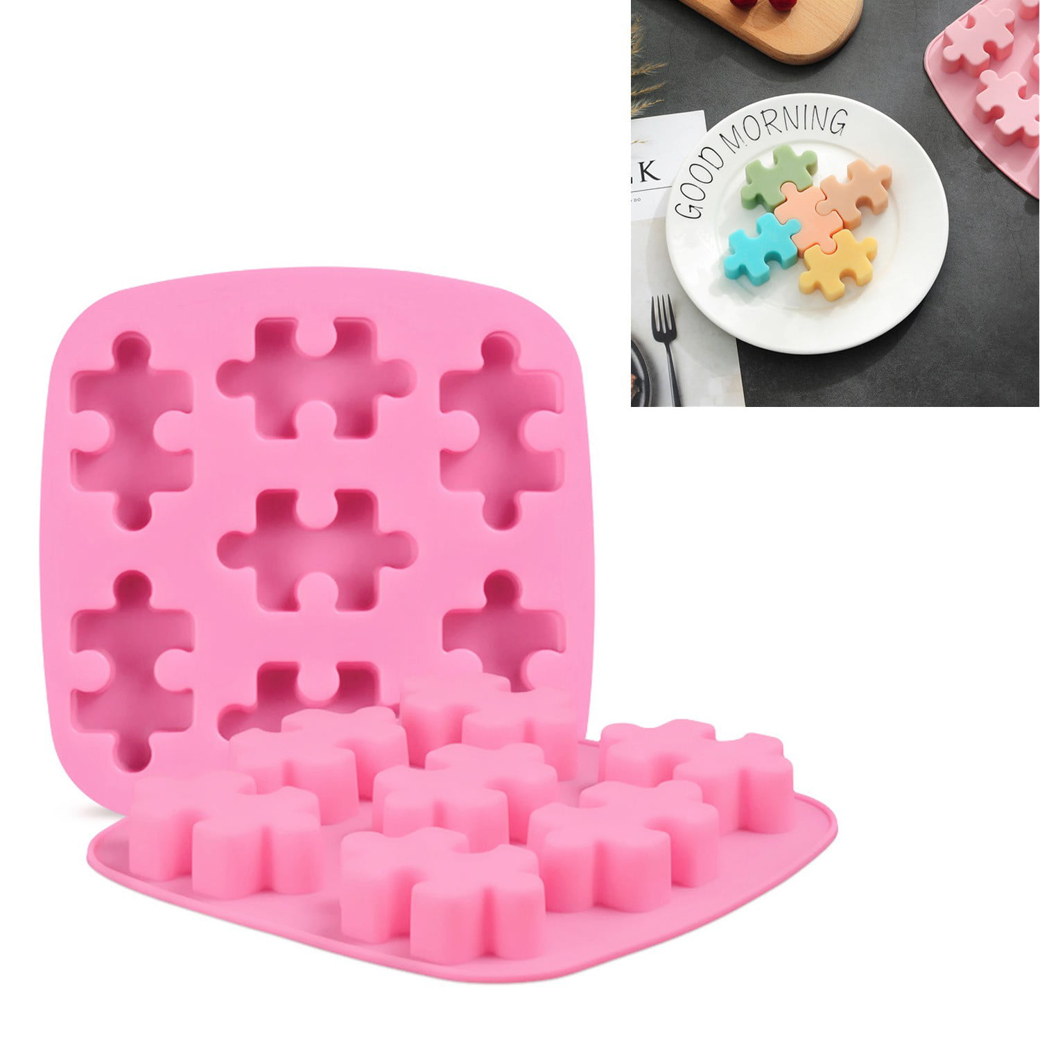 3D Silicone Fondant Cake Mold Candy Cookie Chocolate Soap Decoration Baking Mold 