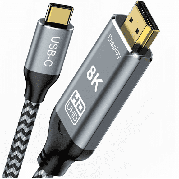 USB-C to HDMI 2.1 Cable 10ft - 8K@60Hz for MacBook/iPad/XPS/S22