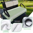 thumbnail image 5 of Golf Cart Seat Covers for 2 Seater, Sage Green Soft Microfiber Cart Seat Towel Blanket, Farmhouse Sage Green White Striped Absorbent Breathable Non Slip Bench Seats Protector for Golf Course 51"x31", 5 of 9