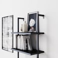 thumbnail image 3 of Nathan James Theo Industrial 5-Shelf Black Ladder Bookcase with Black Open Shelves and Black Metal Frame, 3 of 9