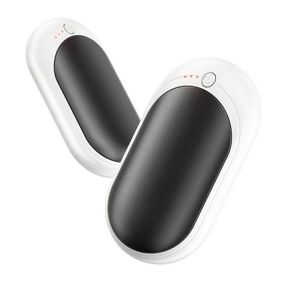 Hand Warmers Rechargeable, Mytrix Portable 2 in 1 6000Ah Electric Handwarmers Reusable, USB Winter Pocket Heater 2 Pack