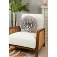 thumbnail image 5 of Saro Lifestyle FT095.BK16R 16 in. Rose Flower Design Poly Filled Throw Pillow, Black, 5 of 5