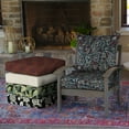 thumbnail image 3 of ARDEN Outdoor Deep Seat Cushion Set (4-Pack), 24 in x 24 in, Weather-Proof, Rain-Proof, Fade Resistant Patio Cushion for Chair, Sofa, and Couch Navy Palmira Paisley, 3 of 9