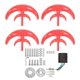 thumbnail image 1 of Wind Power Generator Red Lantern‑Shaped 4 Blades 2‑Deck Turbine with Controller 400W48V, 1 of 5