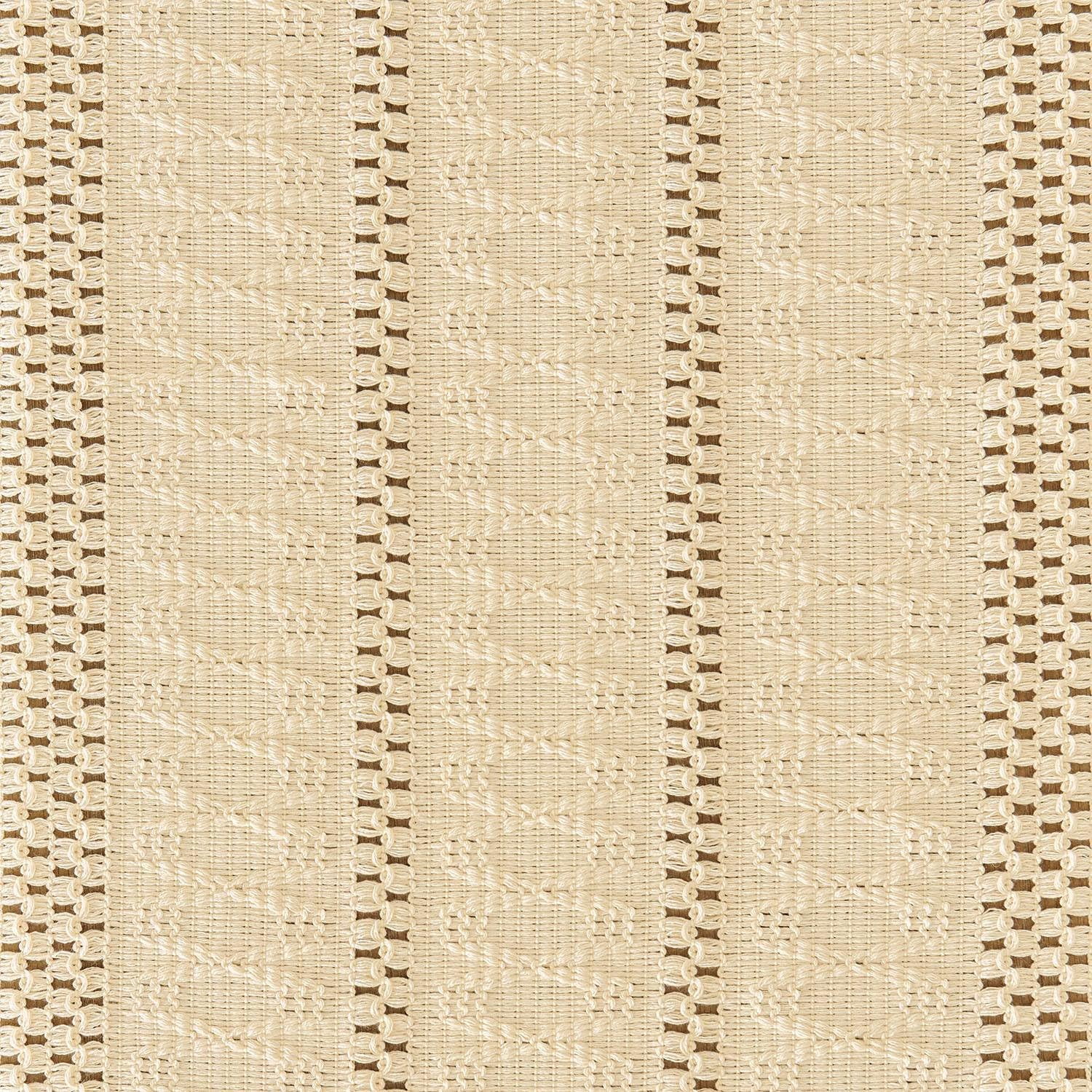 Boho Table Runner, Macrame Style Ivory Table Runners Farmhouse Woven Home Decor, 12x64 Inch, Beige