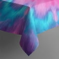 thumbnail image 4 of Pink Blue Tie Dye Flower Pattern Rectangle Tablecloth 60"x120",Waterproof Polyester Rectangle Table Cloth, Wipeable Spillproof Polyester Tablecloth for Dining, Camping, Indoor and Outdoor, 4 of 6
