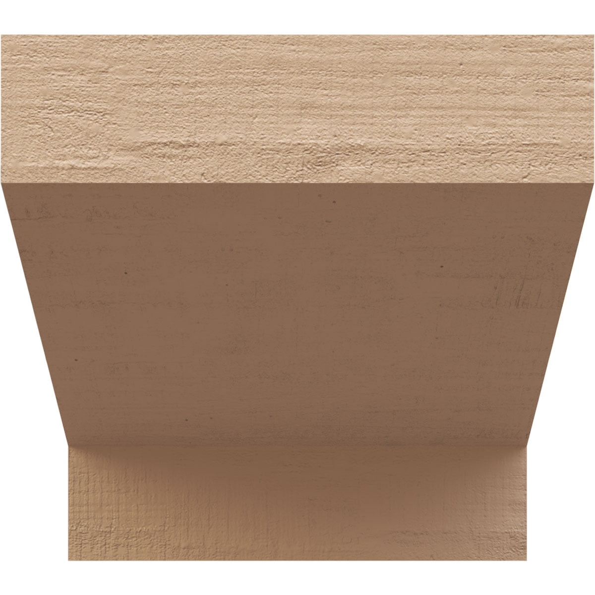5"W x 5"D x 5"H Wide Clemmons Rough Cedar Woodgrain TimberThane Corbel, Primed Tan