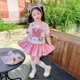 thumbnail image 1 of Vestido de princesa Kawaii de Hello Kitty para niños, traje de falda Jk de manga corta, Falda plisada de estilo occidental del Tesoro, regalo de verano, 1 of 5