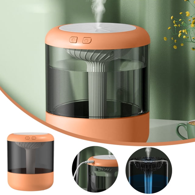 PEONAVET Mini Humidifier 1.2L, New Large-capacity Colorful Night Light Humidifier, Portable Home Office Desk Car USB Humidifier
