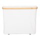 thumbnail image 3 of GOOHOCHY Cesta de bambú para papel higiénico con tapa, soporte independiente para papel higiénico, organizador de baño, armario, contenedor, accesorios, color beige, 3 of 8