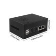 thumbnail image 4 of Estuche De Metal Caja de metal Disipadores de calor de aluminio Caja de metal negra para placa base Orange Pi 5 Plus, 4 of 8