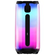 Waloo Wireless Portable Bluetooth Speaker with 360 Degrees LED Lights, Powerful Sound and Deep Bass 2 LB.