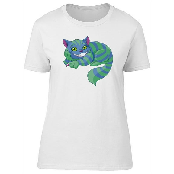 Cute Colorful Crazy Cat Tee Women's -Image by Shutterstock