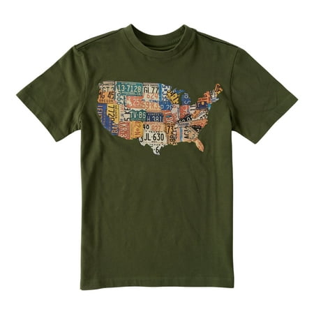 

KIDPIK Boys Short Sleeve License Plate Graphic Tee Size: 2T - XL (14)