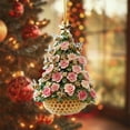thumbnail image 6 of Taicans ‌Floral Beehive Christmas Tree Ornament,Acrylic Hanging Decor with Bees & Flowers,Honeycomb Design&Mini Trees,Festive Holiday Decor for Christmas Tree,Wreath,Mantel,Floral Bee Theme Ornaments, 6 of 7