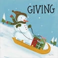 thumbnail image 2 of Great Art Now Snowman Snowday II by Farida Zaman, Framed Wall Art, 13W x 13H, 2 of 2