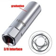 thumbnail image 5 of QHUDLV Spark Plug Socket Wrench,14mm Thin Wall Magnetic Sleeve,3/8" Drive Automotive Tool, 5 of 9