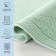 thumbnail image 5 of Host & Home Cotton Bath Rug, Modern, Non-Slip Backing, 17" x 24", Green, 5 of 5
