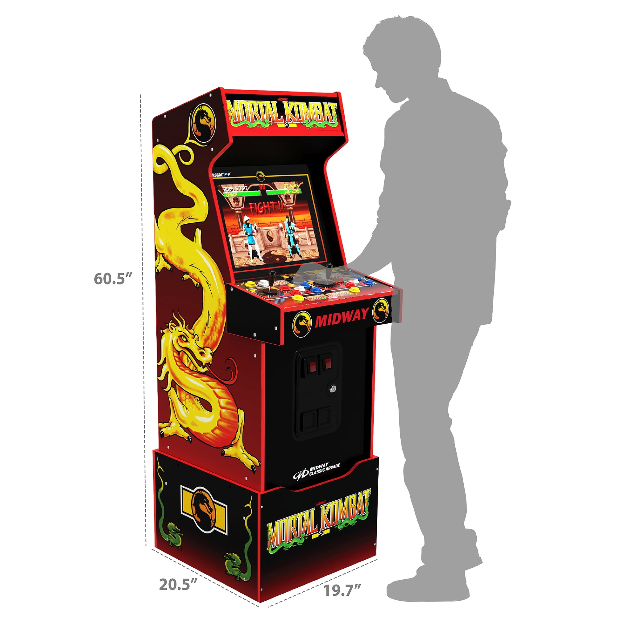  ARCADE1UP Joust 14-in-1 Midway Legacy Edition Arcade with  Licensed Riser and Light-Up Marquee - WiFi : Video Games